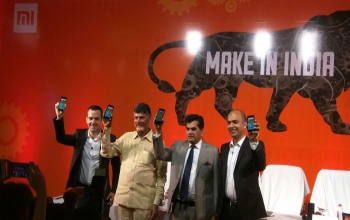 Chinese smartphone maker Xiaomi Inc. launches its first smartphone manufactured in India