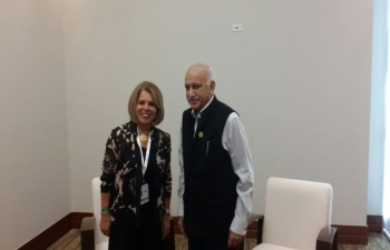 Hon'ble Minister of State Mr. M.J. Akbar visited Margarita (Venezuela) from 14-18 September 2016 to attend 17th NAM Summit.