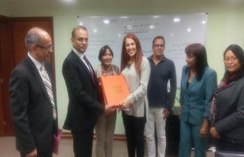 Ambassador Rahul Shrivastava met the Health Minister of Venezuela, Dr. Antonieta Caporale