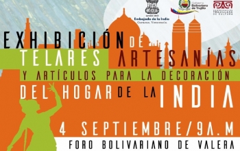 Exhibición de Telares Artesanías y Artículos para la Decoración del Hogar de la India  Valera, Estado Trujillo del 04 al 15 de 