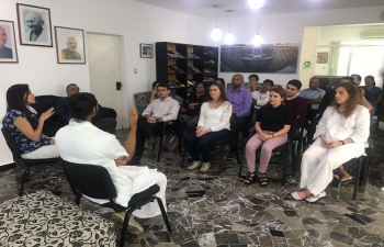 Art of Living Session at the Embassy of India, Caracas
