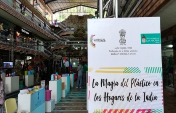 Exhibition of Indian Plastic Items at La Cascada Mall, Carrizal, Miranda State, Venezuela from August 11-12 2018
