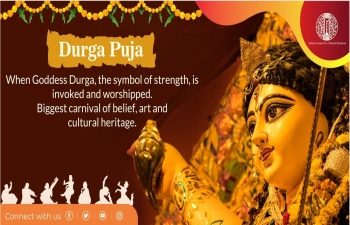 Indian Council for Cultural Relations, New Delhi is organizing a Global Contest on the theme "Durga Puja and its relevance in people's lives" from 18 to 25 October 2020