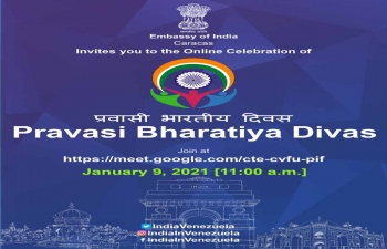 Celebration of Pravasi Bhartiya Divas 2021 by Embassy of India, Caracas
